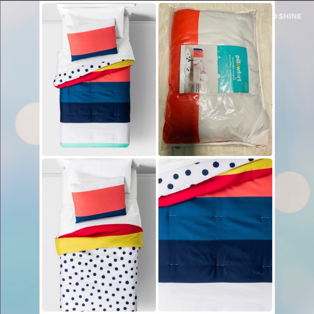 ⭐️New* PillowFort Reversible Toddler Comforter